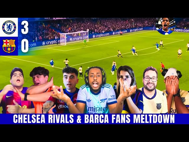 CHELSEA RIVALS & BARCA FANS MELTDOWN |  CHELSEA 3-0 BARCELONA REACTIONS | CHAMPIONS LEAGUE
