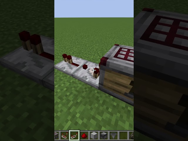 2 Simple Automatic Crafting  || How to  #minecraftcrafter #redstoneengineering #redstone
