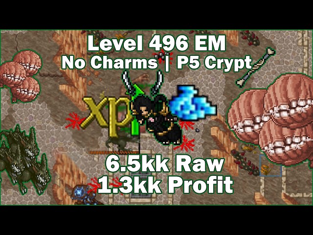 EM 496 Roshamuul West - No Charms/Proficiency - Tibia Monk Hunt [15.32] - Post Monk Rebalance Buff
