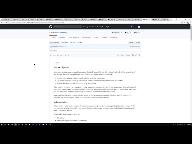 Unity - the Job System