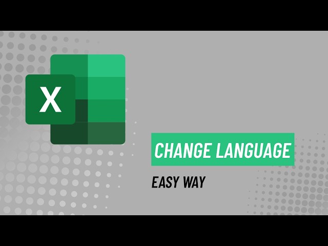How to change language in excel - Easy way
