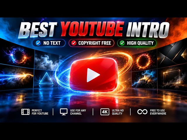 Best YouTube Intro No Text | Copyright Free Intro Animation | Free Download