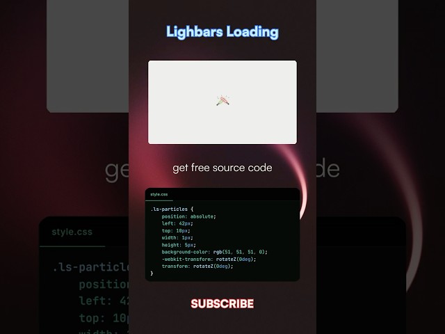 Make a Lightbars Loader #css #tailwindcss #htmlcss #html #loader #loaders #loading  #coding