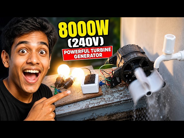 How To Make 8000W (240V) Powerful Turbine Generator | DIY Generator | How To Make It
