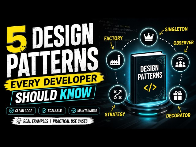 Stop Writing Messy Code! Learn These 5 Design Patterns