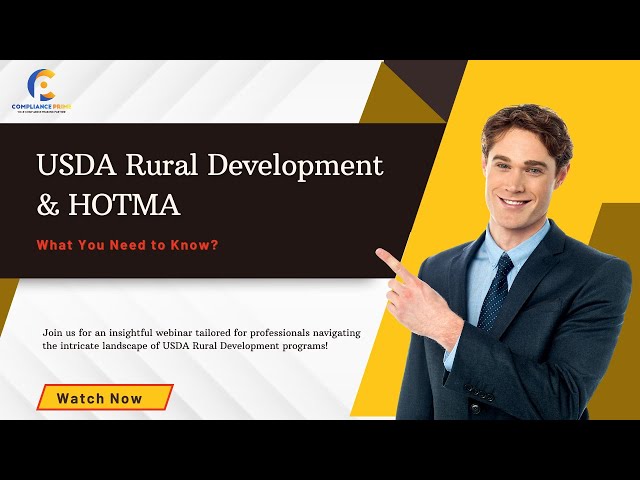 USDA Rural Development & HOTMA | What You Need To Know | WEBINAR