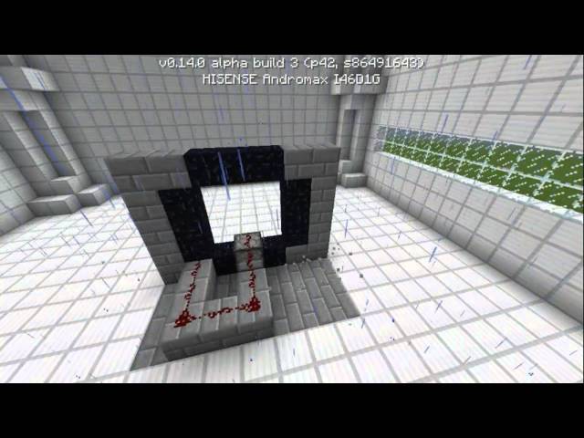 How to make automatic nether portal in minecraft pe 0.14.0