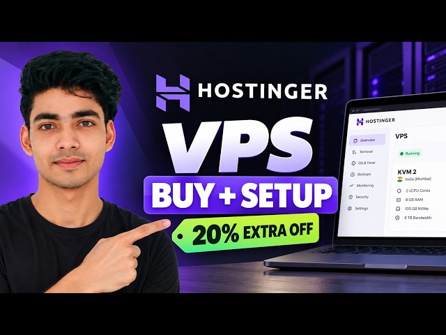How to Buy and Setup Hostinger VPS Hosting 2026 | Hostinger VPS Hosting With free Control Panel