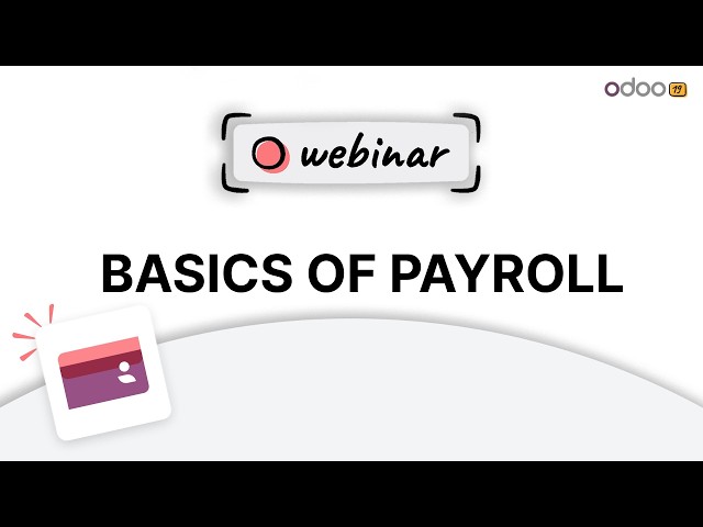 Odoo - Basics of Payroll