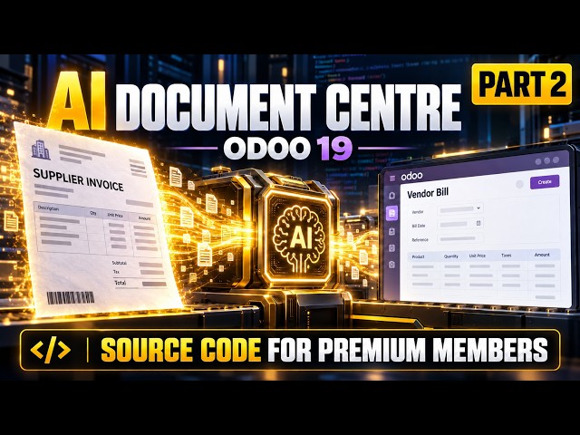 Odoo 19 AI Document Centre Part 2 | Ollama, OpenAI & Gemini Invoice Extraction