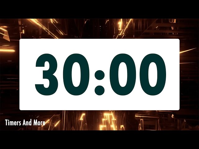 30 minute timer [🔔 LOUD ALARM 🔔]