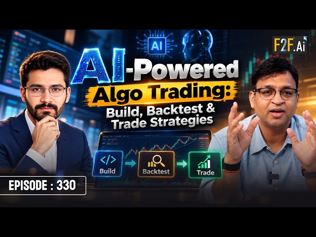 AI-Powered Algo Trading: Build, Backtest & Trade Strategies!#Face2Face with Mr. Saddam Shaik.