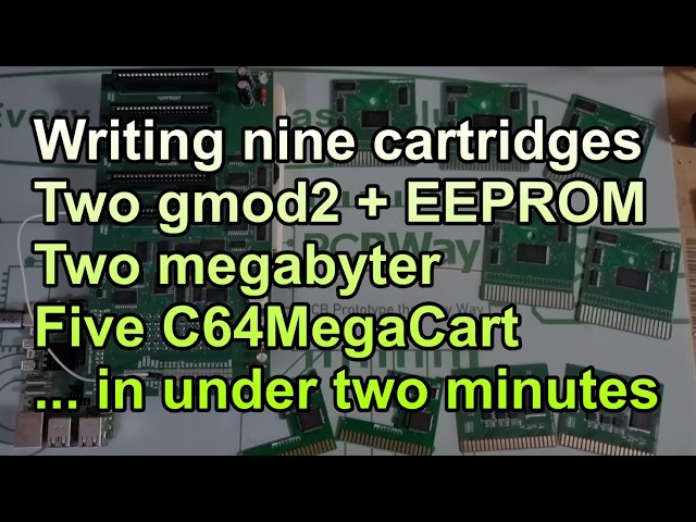 C64MegaCart Programming tool - Writing nine cartridges in under two minutes