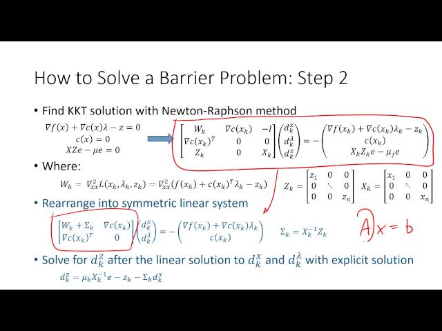 Interior Point Method for Optimization