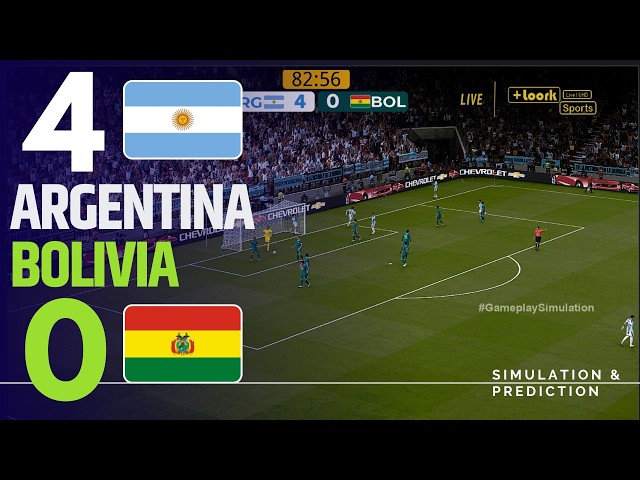 ⚽ Argentina 4-0 Bolivia [HIGHLIGHTS] Friendly Match 2026 ✅ | Match Simulation/Recreation