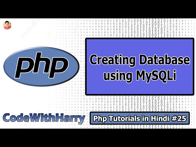 Creating a MySQL Database using php | PHP Tutorial #25