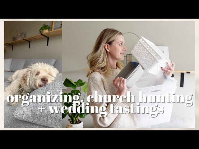 VLOG: Organizing my Home, Church Hunting ALONE, Wedding Tastings + A GIVEAWAY
