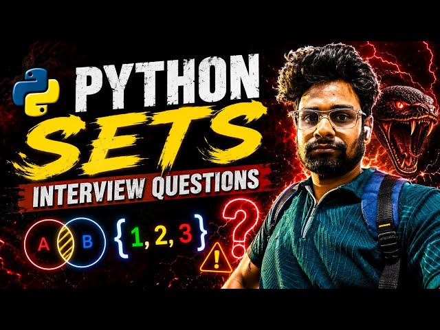 Python Sets Interview Questions | Most Asked Coding Questions 🤯