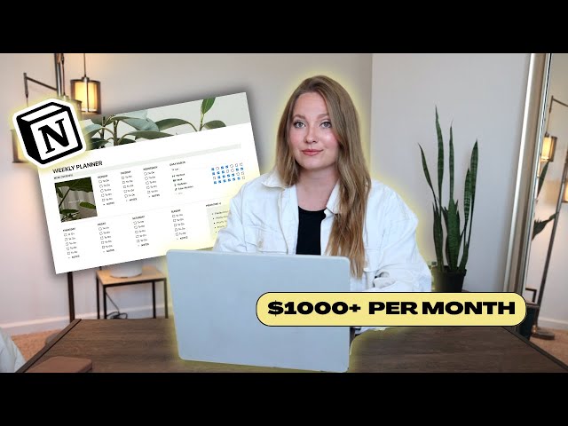 How To Make & Sell Notion Templates (Make $1000+ MONTH!)