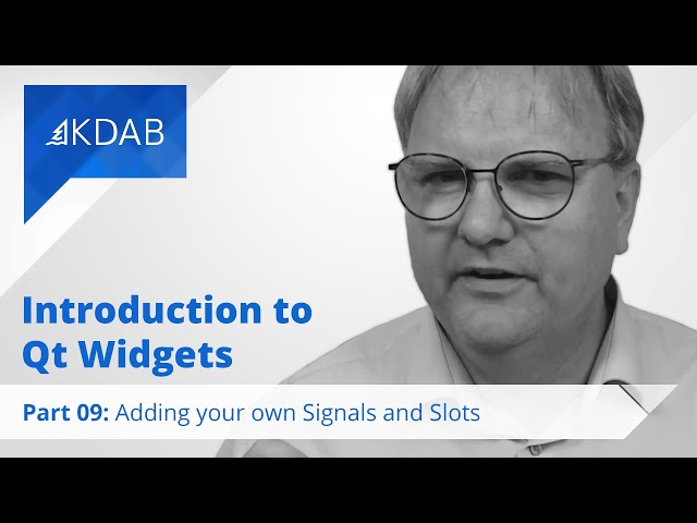 Introduction to Qt Widgets (Part 09) - Adding Your Own Signals and Slots