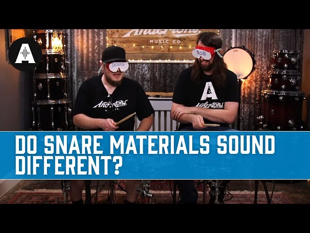 Do Snare Drum Materials Sound Different? - Blindfold Challenge!