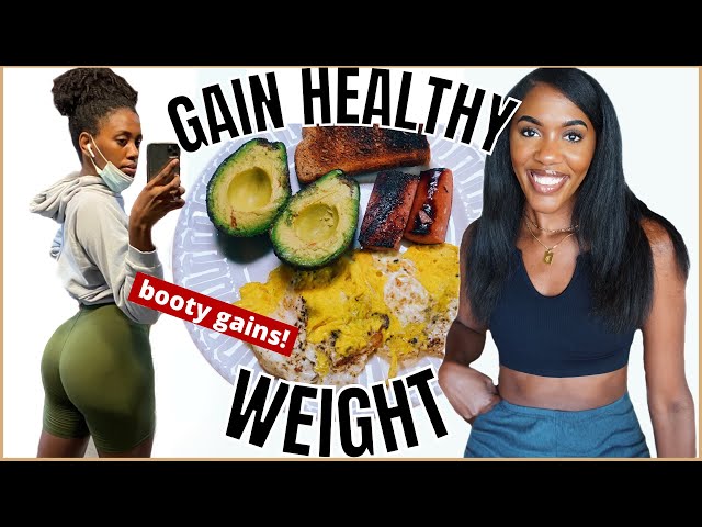 WHAT I EAT IN A DAY TO GAIN WEIGHT! * BOOTY GAINS* 🍑🔥 + PROTEIN SHAKE RECIPE | A Process That WORKS!