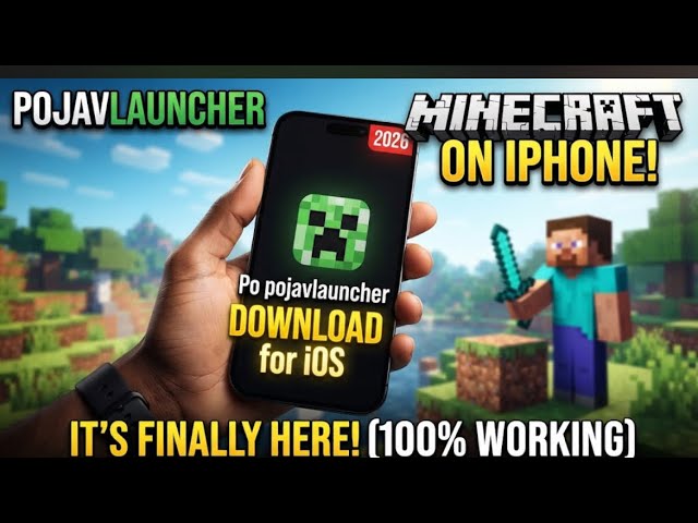 PoJav Launcher No Computer Download Tutorial ✅ Get Minecraft Java On Your Phone! (iOS/Android)