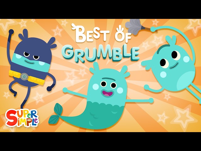 Grumble 🔵 | 7 minutes of Grumble's best moments! | The Bumble Nums | Little Foodie Cartoons