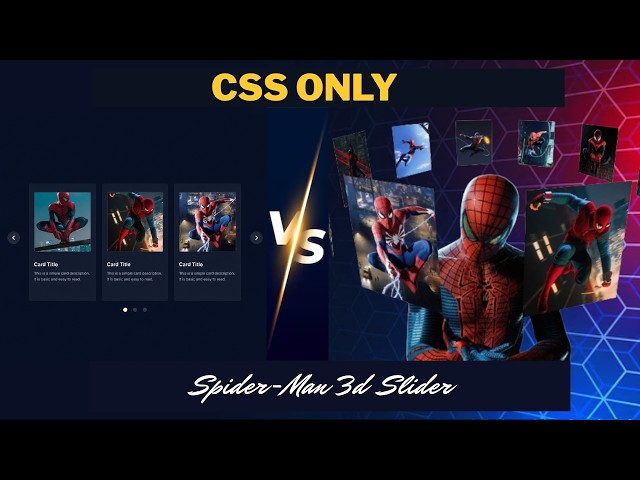 3D Slider Tutorial | HTML & CSS Only | No Javascript
