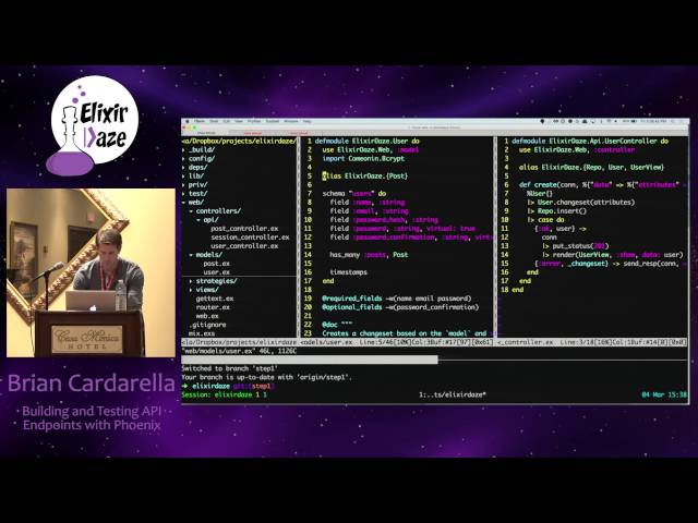 ElixirDaze 2016 - Building and Testing API Endpoints with Phoenix by Brian Cardarella