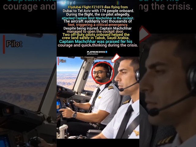 Pilot Attacked Mid-Flight… Then He Saved 174 Lives! 😱✈️ #shorts