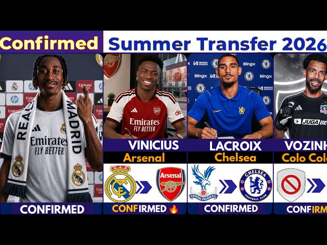 🚨LATEST CONFIRMED TRANSFER NEWS AND RUMOURS TRANSFER NEWS 2026| Diomande 🔥 , Vinicius ⌛️, Vozinha✅️