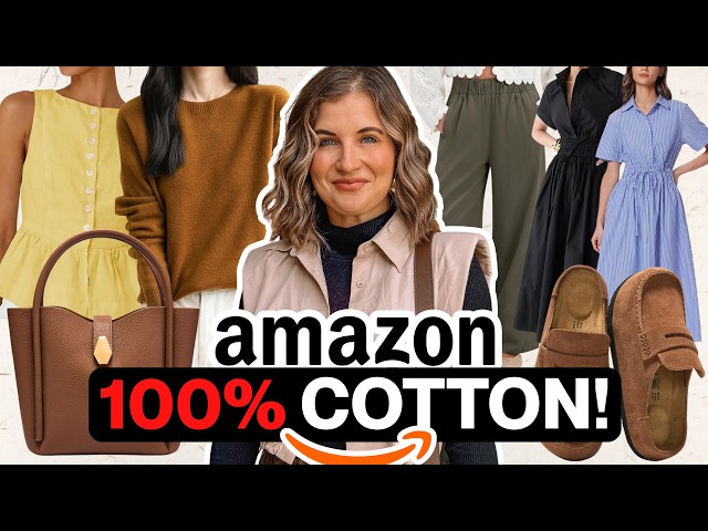 100% Natural Amazon Fall Fashion Finds! 🍁 (Cotton, Linen, Cashmere, Leather)