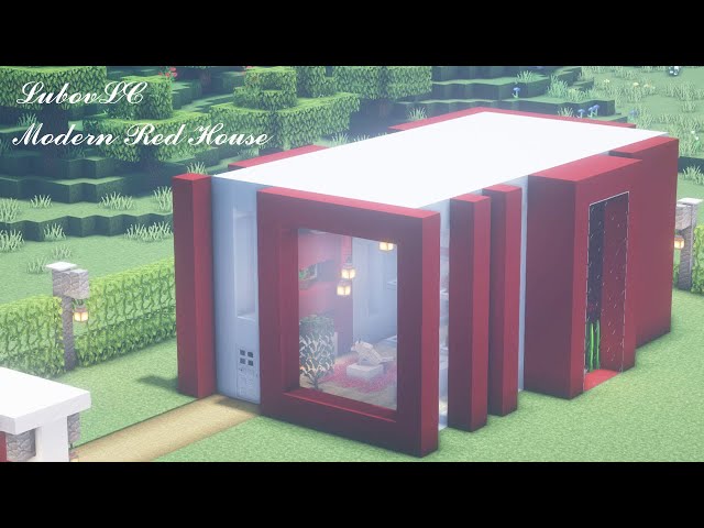 How to Build a Cute Red House | Minecraft Tutorial 💖 (#22)