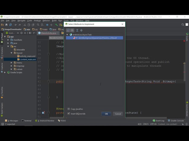 Image Downloader App Project - Learn android app development with Master Android.. Real Examples