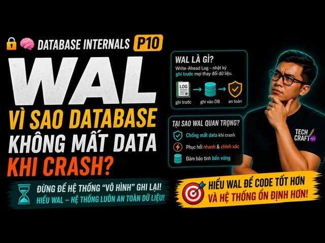 🧠 Database Internals P10: WAL — Why Database Data Isn't Lost During a Crash