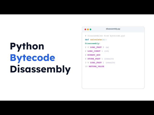Python Bytecode Disassembly