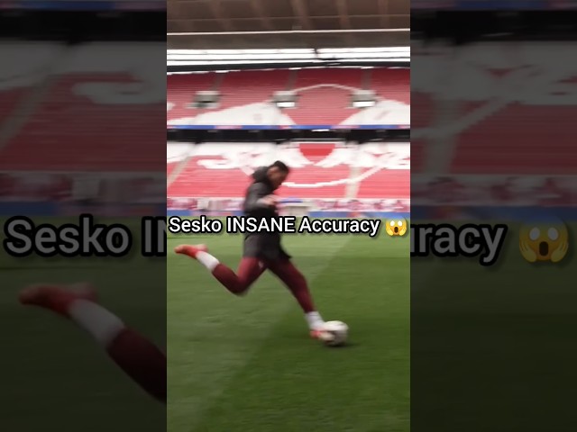 Wow Sesko's Shooting ACCURACY is INSANE 😱 #shorts #sesko #manutdnews