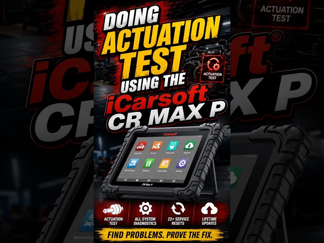 Actuation Test using the iCarsoft CR Max P