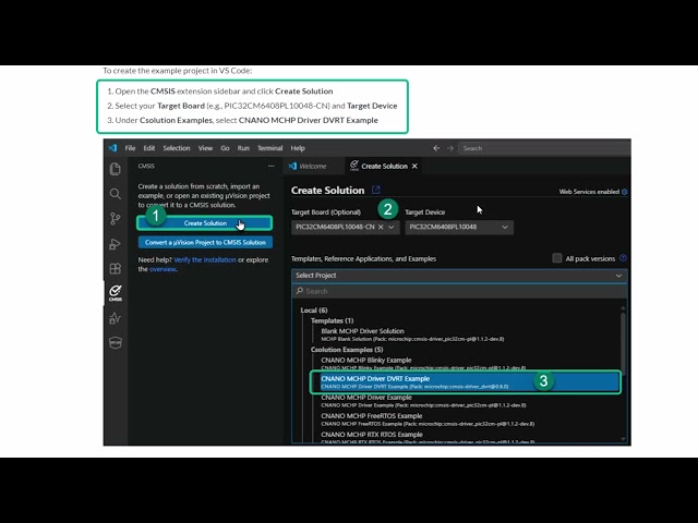 Arm CMSIS Solution - Running the DV Run Time Driver Example