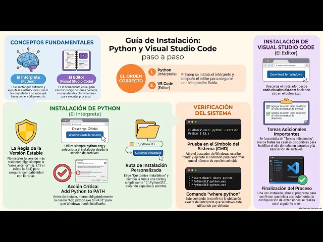 Módulo 3 · Instalar Python y Visual Studio Code paso a paso