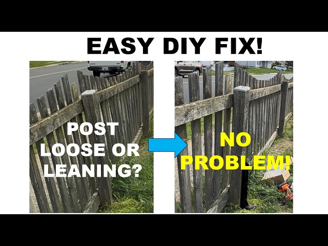 The EASIEST Way to Fix a Loose FENCE POST (No Digging, No Concrete)