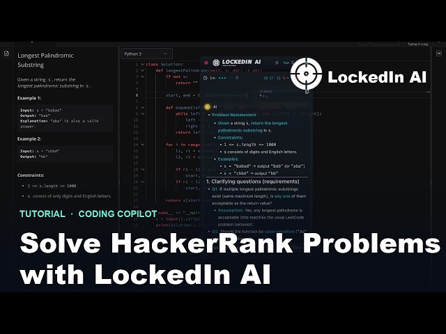 LockedIn AI Coding Copilot — Full HackerRank Tutorial