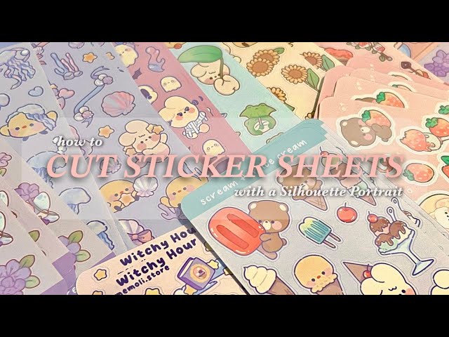 How to Cut Stickers on the Silhouette Portrait 💌🌷Step-by-Step Guide: Sharing All My Settings