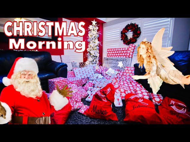 CHRISTMAS MORNING KIDS OPENING PRESENTS 2019