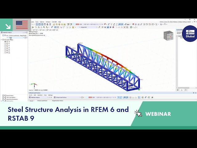 Steel Structure Analysis in RFEM 6 and RSTAB 9