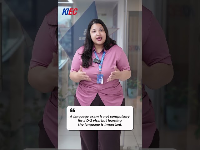 Is the Korean Language Exam (TOPIK) mandatory for a D-2 Student Visa?