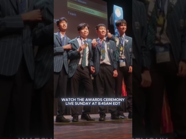 Tune in for the AWARDS CEREMONY | It's Happening on Livestream #academiccompetition