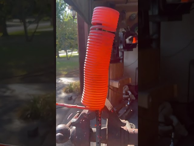 This Is How Blacksmiths Uncoil a Spring #woodworking #diy #housedesign #construction