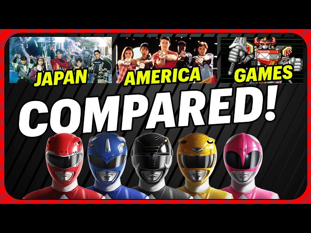 Zyuranger vs Power Rangers! Comparing Super Sentai in Japan & America! Nintendo and Sega Games Too!!